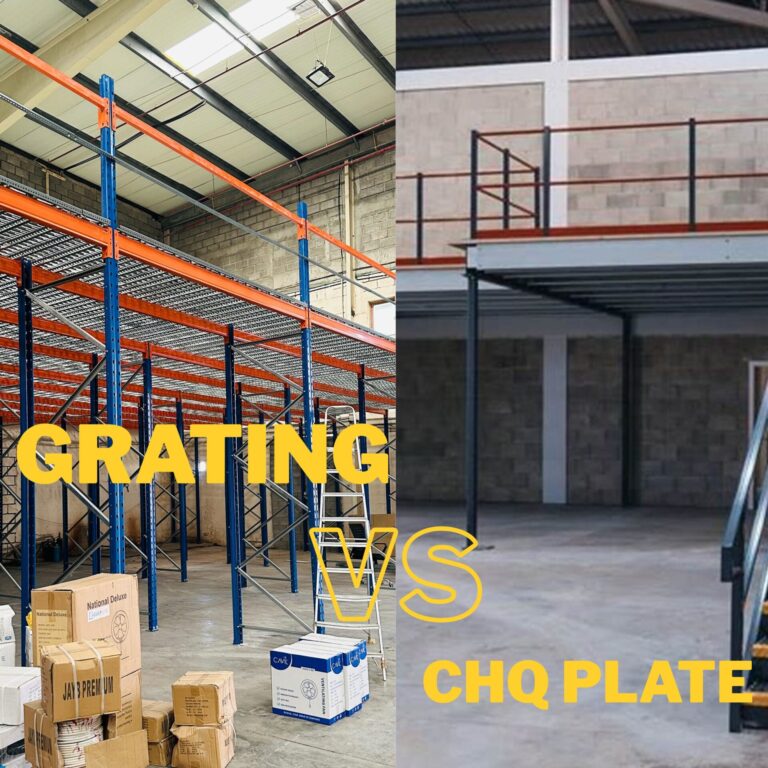 Mezzanine Floor Grating vs Chequer Plate